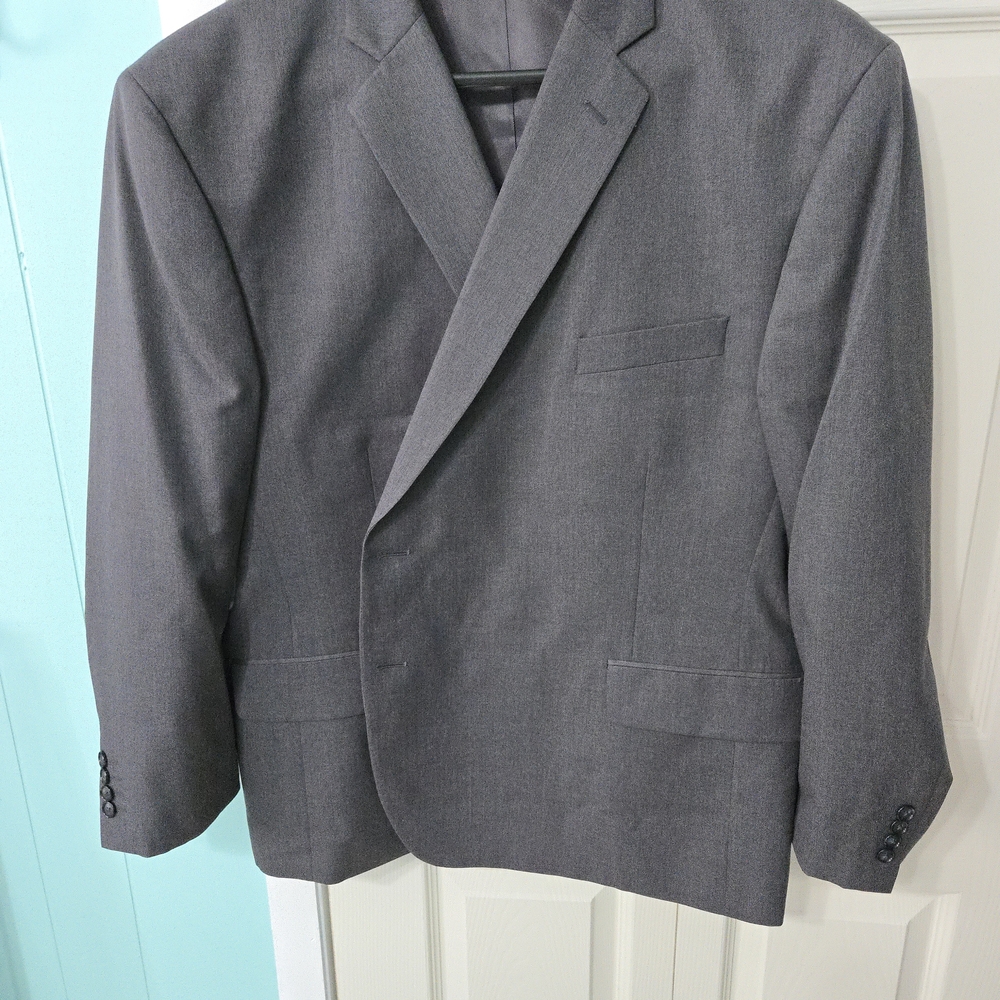 Stafford Charcoal Men's Suit with 2 Pair of Pants